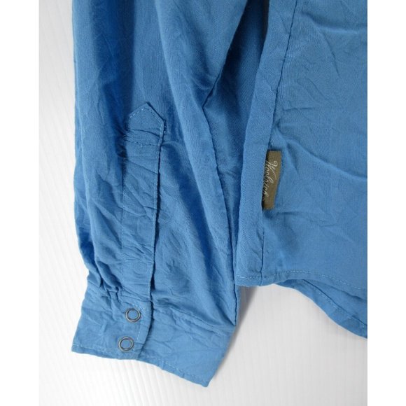 Woolrich Shirt Small Snap Down Collared Hiking Lightweight Outdoor - Picture 8 of 11